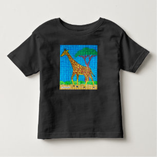 Camiseta Infantil Girafa (vívida) - Toddler T-Shirt