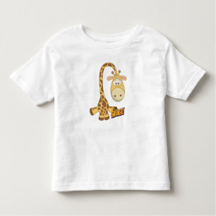 Camiseta Infantil Giraffe Cute Kawaii