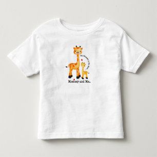 Camiseta Infantil Giraffe Mãe e vitelo