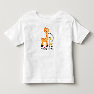 Camiseta Infantil Giraffe Mãe e vitelo