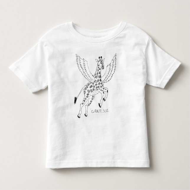 Camiseta Infantil Giraffe + pegasus = Giraffsus (Frente)
