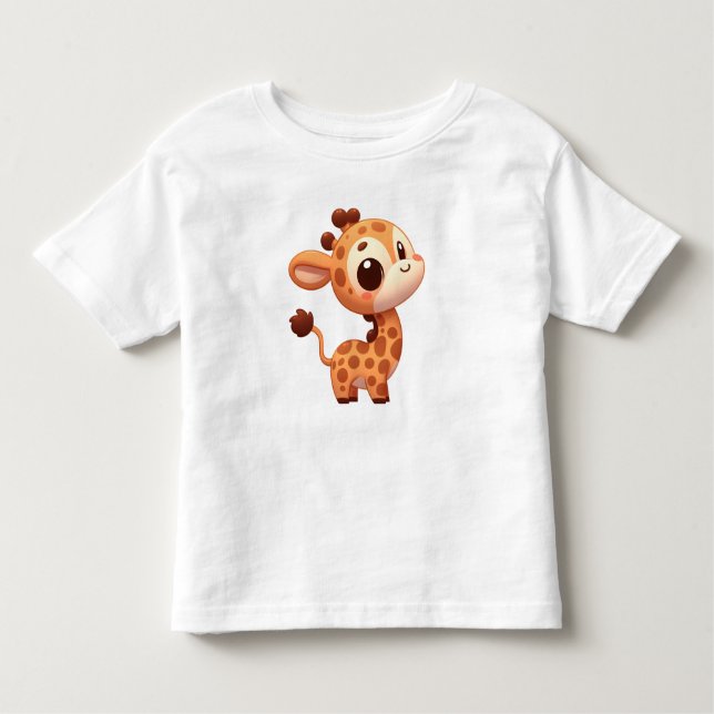 Camiseta Infantil Giraffe Toddler Fine Jersey T-Shirt (Frente)
