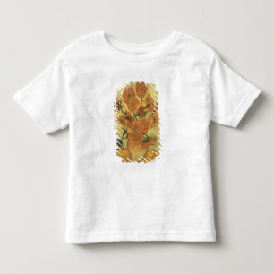 Camiseta Infantil Girassóis de Vincent van Gogh , 1889