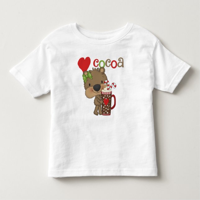 Camiseta Infantil Girl Bear Cocoa Love (Frente)