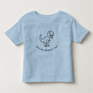 Camiseta Infantil Girls like dinosaurs too toddler shirt (blue)