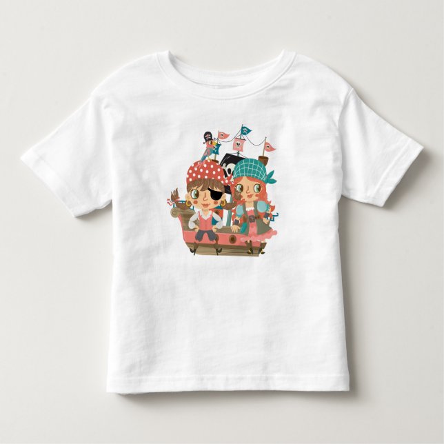 Camiseta Infantil Girly Pirates (Frente)