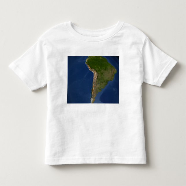 Camiseta Infantil Glaciares em regiões da América do Sul (Frente)