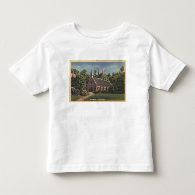 Camiseta Infantil Glencairn, réplica da igreja de Annie Laurie (Frente)