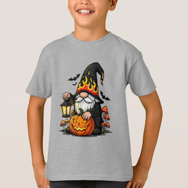 Camiseta Infantil Gnome de Halloween (Frente)