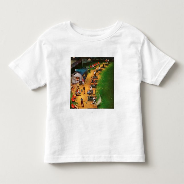 Camiseta Infantil Golf Drivers Range de John Falter (Frente)