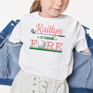 Camiseta Infantil Golf Fore 4º Aniversário