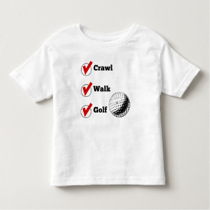 Camiseta Infantil Golfe da caminhada do rastejamento