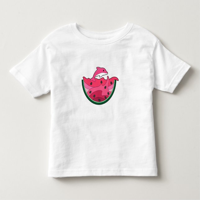 Camiseta Infantil Golfinho com melancia (Frente)