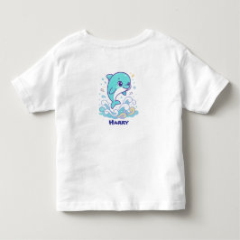 Camiseta Infantil Golfinho de Splash de Bolha Personalizado Animal M