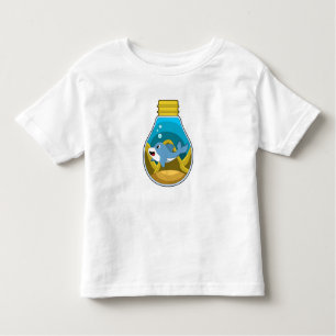 Camiseta Infantil Golfinho em Nadação no Aquário