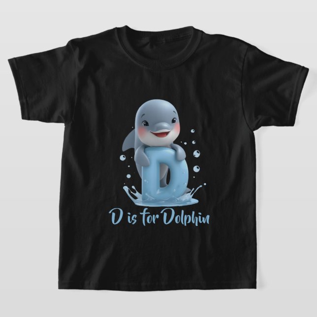 Camiseta Infantil Golfinho Fofo | D é para Golfinh (Postura )