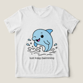 Camiseta Infantil Golfinho Nade Sempre – Oceano Fo