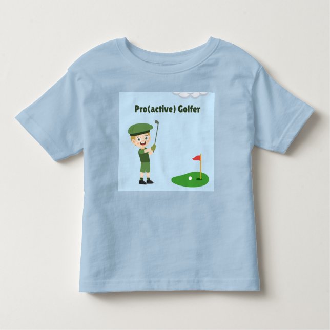Camiseta Infantil Golfista Pro(activo)  (Frente)