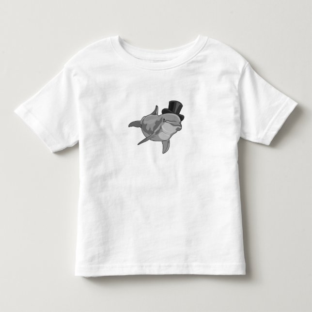 Camiseta Infantil Golfo como Cavalheiro com Cartola (Frente)