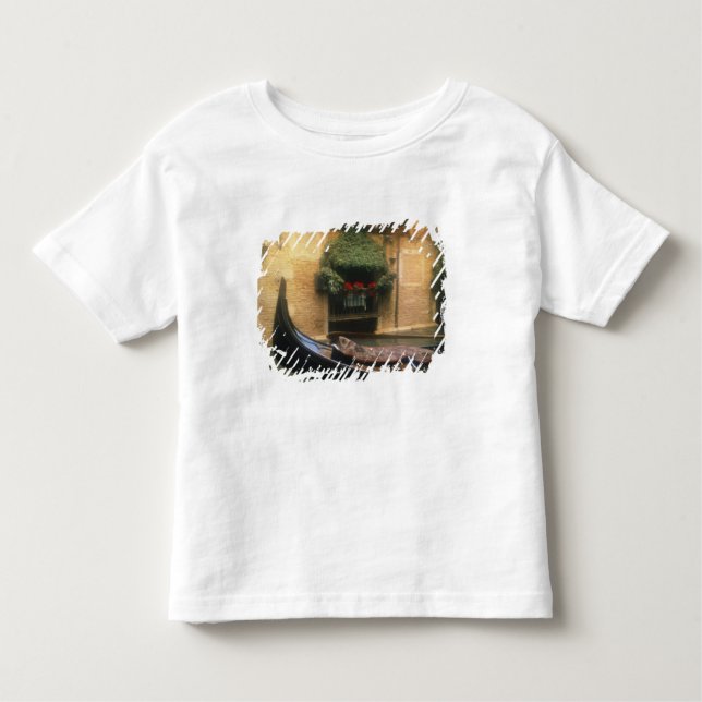 Camiseta Infantil Gondola e Restaurant, Veneza, Veneto, Itália (Frente)