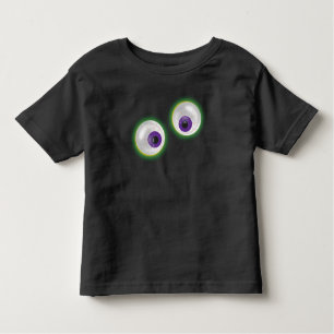 Camiseta Infantil Goofy Cartoon Ghost Eyebolas Olhos Halloween
