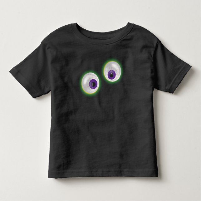 Camiseta Infantil Goofy Cartoon Ghost Eyebolas Olhos Halloween (Frente)