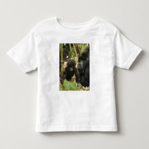 Camiseta Infantil Gorila da Montanha, adulto com filhote