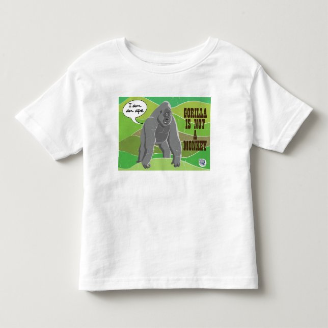 Camiseta Infantil Gorilla não é um macaco (Frente)
