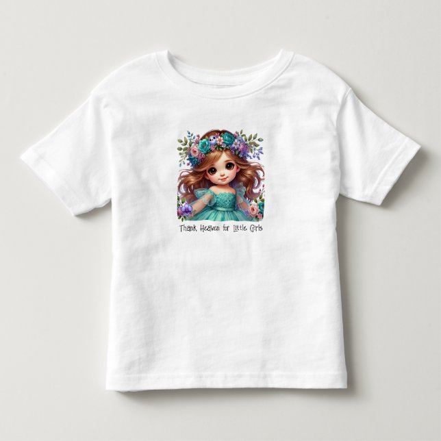 Camiseta Infantil Graças ao Céu pelas Meninas Pequenas (Frente)