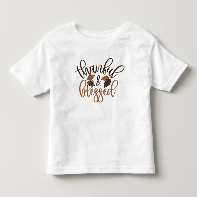 Camiseta Infantil Graças e abençoado (Frente)
