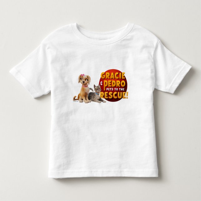 Camiseta Infantil Gracie & Pedro Dynamic Duo (Frente)