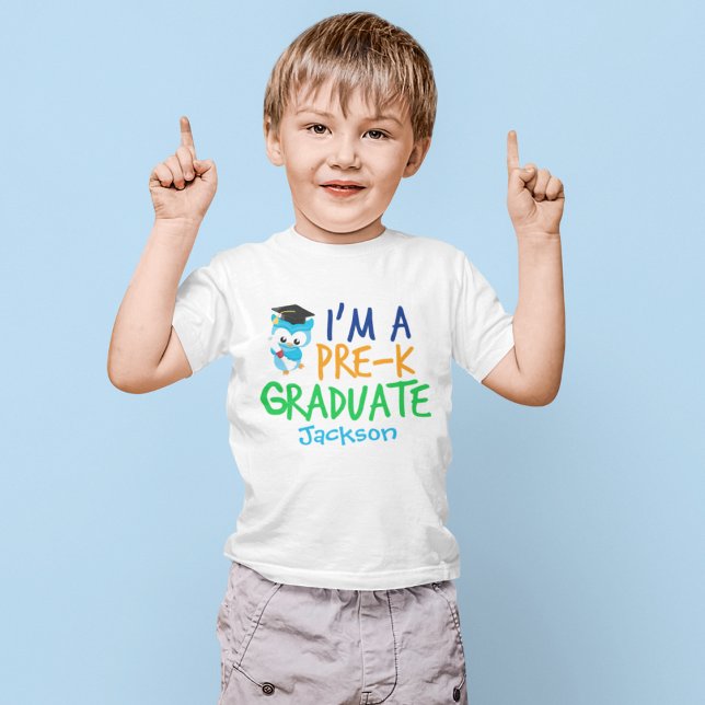 Camiseta Infantil Graduação personalizada de pré-escola personalizad (Criador carregado)