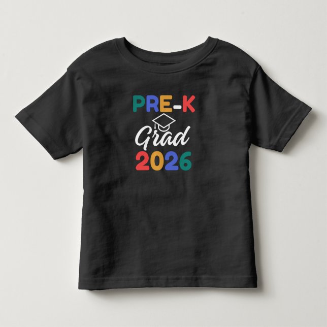 Camiseta Infantil Graduado Pré-K (Frente)