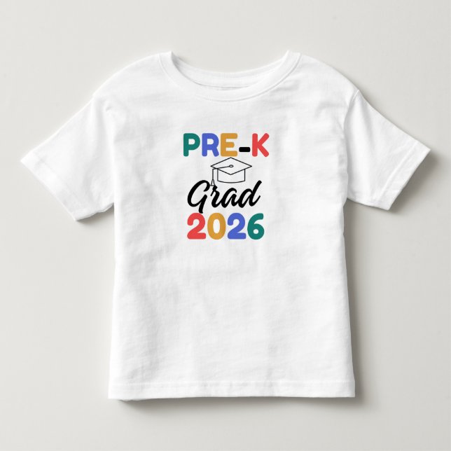 Camiseta Infantil  Graduado Pré-K  (Frente)