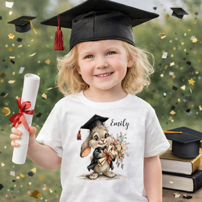 Camiseta Infantil Graduation Bunny  (Criador carregado)