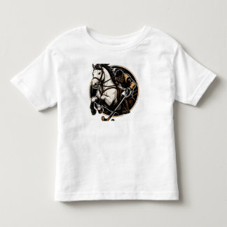 Camiseta Infantil Gráfica de Cavalo Preto Fofo