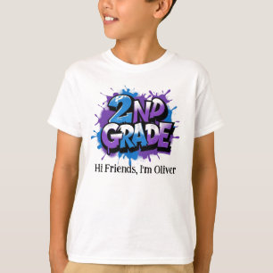 Camiseta Infantil Gráfica Personalizada - Volta às