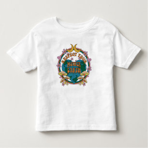Camiseta Infantil Gráfico da Terra-Mãe Retro dos anos 70