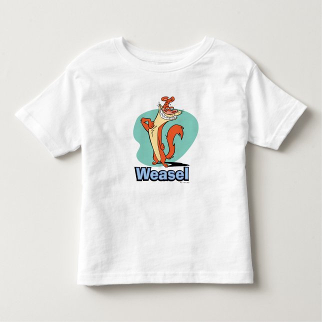 Camiseta Infantil Gráfico de Caractere Ortográfico de Weasel (Frente)