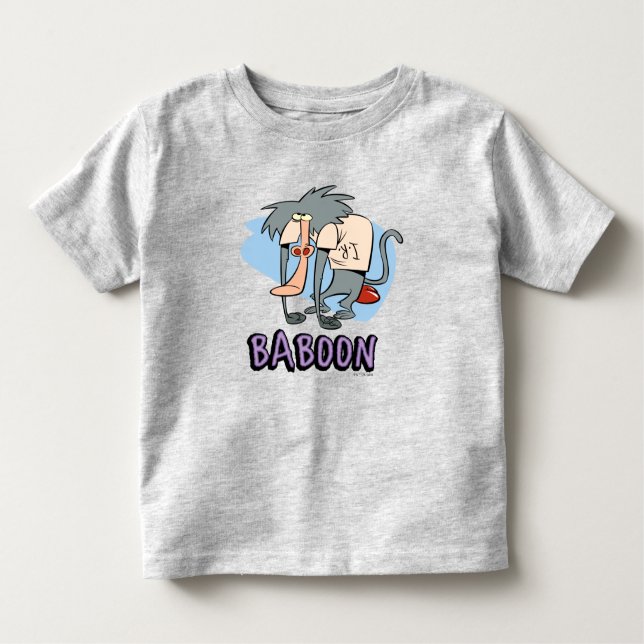 Camiseta Infantil Gráfico de Caracteres Baboon I.R. (Frente)