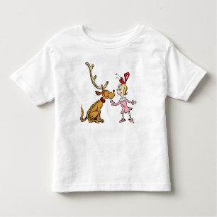 Camiseta Infantil Gralha   Max & Cindy Lou Quem