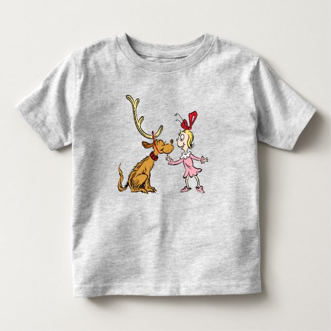 Camiseta Infantil Gralha | Max & Cindy Lou Quem (Frente)