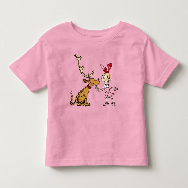 Camiseta Infantil Gralha | Max & Cindy Lou Quem (Frente)