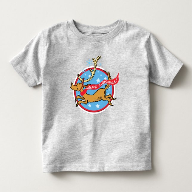 Camiseta Infantil Gralha | Max Feliz Grinchmas! (Frente)