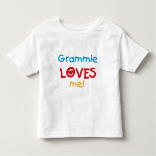 Camiseta Infantil Grammie me ama T-shirts e presentes