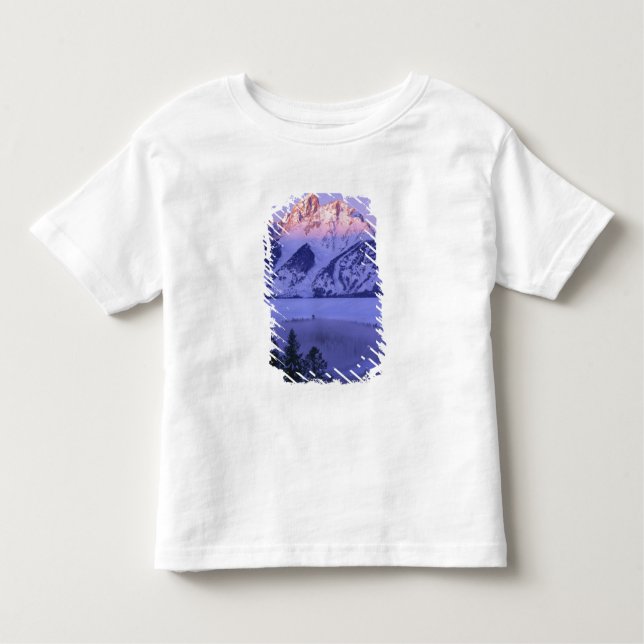 Camiseta Infantil GRAND TETON NATIONAL PARK, WYOMING. EUA. Nevoeiro  (Frente)