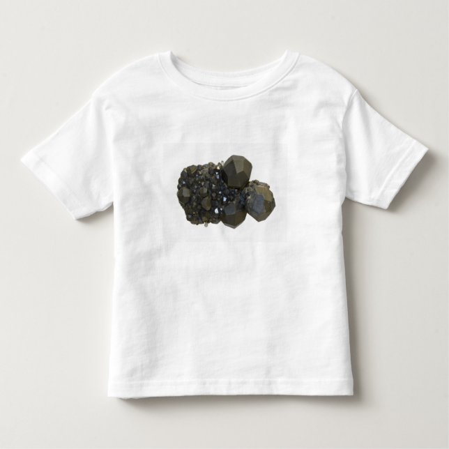 Camiseta Infantil Grandada no formulário natural (Frente)