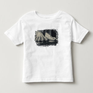 Camiseta Infantil Grande edifício do Hermitage, pé de escultura