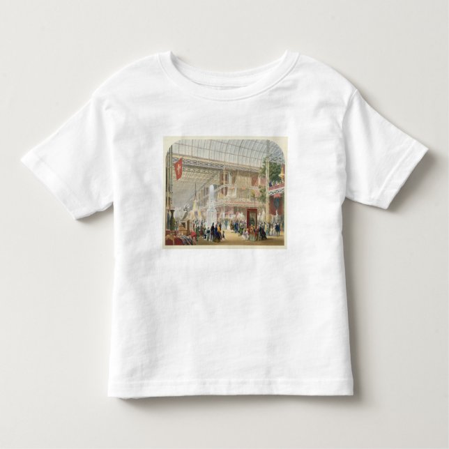 Camiseta Infantil Grande exposição, 1851: Transept central do Cr (Frente)