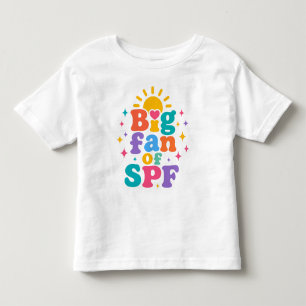 Camiseta Infantil Grande fã de proteção solar SPF no verão